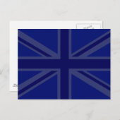 NAvy Blue Union Jack Decor Briefkaart (Voorkant / Achterkant)