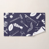 Navy Blue Vaderdag Bad Handdoek (Handdoek)