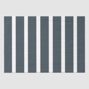 Navy Blue Vertical Stripes Tissuepapier