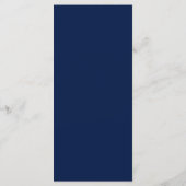 Navy Blue Violet Wedding Program Programma (Achterkant)