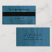 Navy Blue Visitekaartjes (Voorkant / Achterkant)