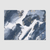 Navy Blue Waterverf Alcohol inkt & Gold Sparkle Tissuepapier (Voorkant)