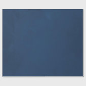 Navy Blue Waterverf Cadeaupapier (Vlak)