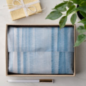 Navy Blue Waterverf Ombre Tissue Paper Tissuepapier (Geschenk)