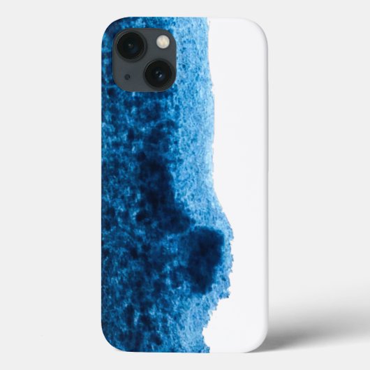 Navy Blue waterverf swish Case-Mate iPhone Case (Achterkant)