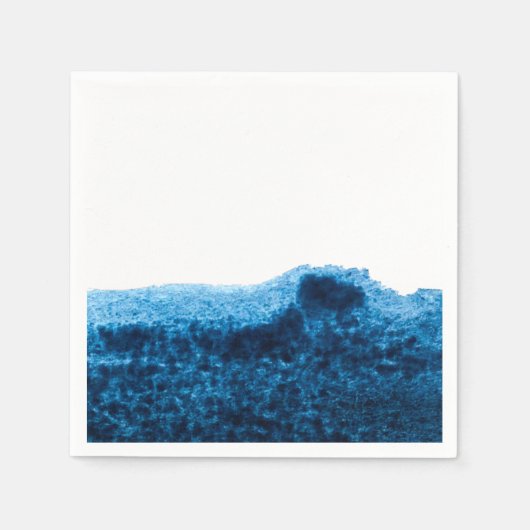 Navy Blue waterverf swish Servet (Voorkant)