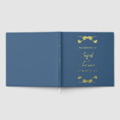 Navy Blue Wedding Gastenboek (Volledig)