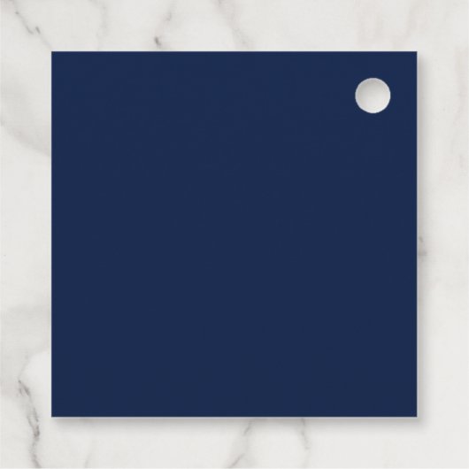 Navy Blue White Afstuderen aangepaste afstudeerfee Bedankjes Labels (Achterkant)