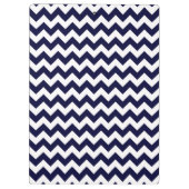 Navy Blue White Chevron Zig-Zag Pattern Klembord (Achterkant)