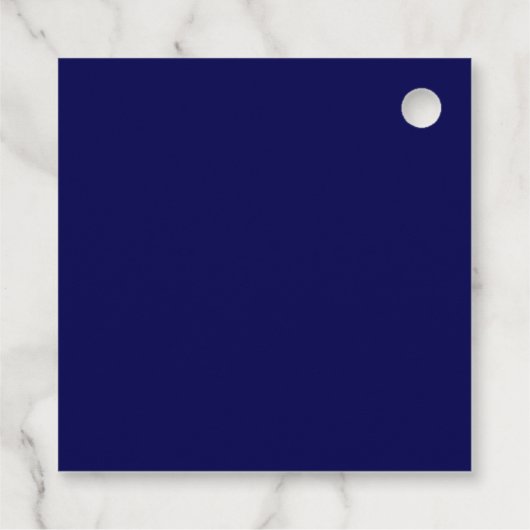 Navy Blue White Dank u Bedankjes Labels (Achterkant)