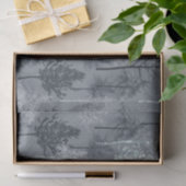 Navy Blue White en Faux Glitter Bomen Tissuepapier (Geschenk)