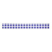 Navy Blue White Gingham Pattern Lint (Voorkant)