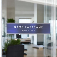 Navy Blue White Modern Elegant Professional Classy