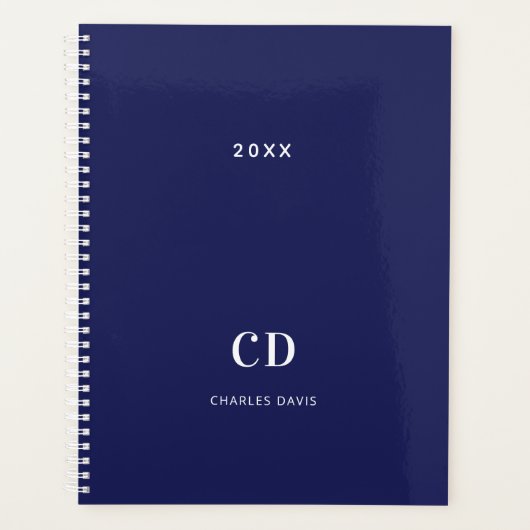 Navy blue white monogram (Devant)