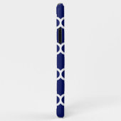 Navy Blue White Moroccan Quatrefoil Pattern #5 Case-Mate iPhone Case (Achterkant/rechts)