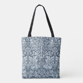 Navy Blue White Rabbit William Morris Draagtas (Achterkant)