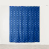 Navy Blue White Star van David Pattern achtergrond Wandkleed (Voorkant)