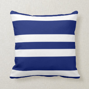 Navy Blue & White Stripe Couch Pillow Gift Kussen