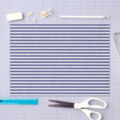 Navy Blue & White Stripes Tissuepapier (Craft)