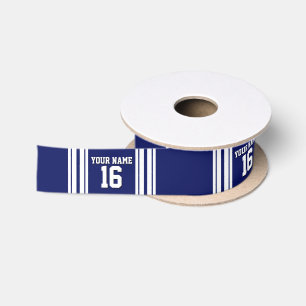 Navy Blue White Team Jersey Lint