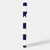 Navy Blue Wide Stripe iPhone Case (Achterkant / Rechts)