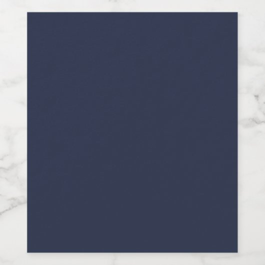 Navy Blue Wijn Etiket (Enkel label)