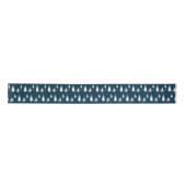 Navy Blue Winter Trees Lint (Voorkant)