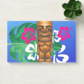 Navy blue wood tiki en hibiscus post-it® notes (Kantoor)