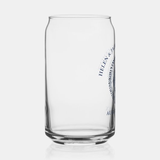 Navy Blue Zee Shell Blikvorm Glas (Rechts)