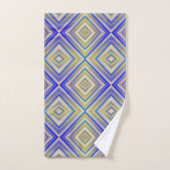 Navy Blues Alternative Diamond Pattern Bad Handdoek (Handdoek)