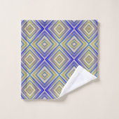 Navy Blues Alternative Diamond Pattern Bad Handdoek (Wasdoekje)