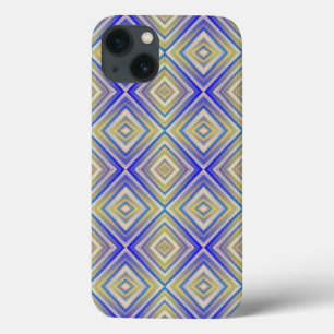 Navy Blues Alternative Diamond Pattern iPhone 13 Hoesje
