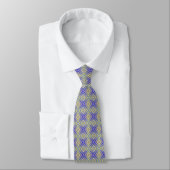 Navy Blues Alternative Diamond Pattern Stropdas (Gebonden)