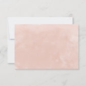 Navy Blush & Burgundy Floral Waterverf Save The Date (Achterkant)