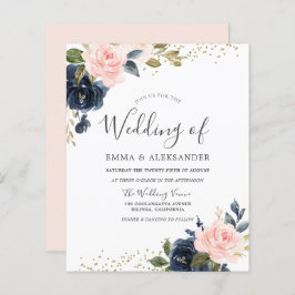 Navy & Blush on a Budget Weddenation