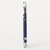 Navy Blush Roze Blauw Bloemen Gepersonaliseerd Case-Mate iPhone Case (Achterkant/links)