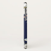 Navy Blush Roze Blauw Bloemen Gepersonaliseerd Case-Mate iPhone Case (Achterkant/links)