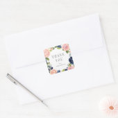 Navy Blush Wedding Favor Stickers #NBC (Envelop)