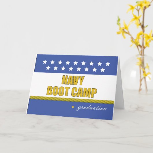 Navy Boot Camp Afstuderen Kaart (Gele Bloem)