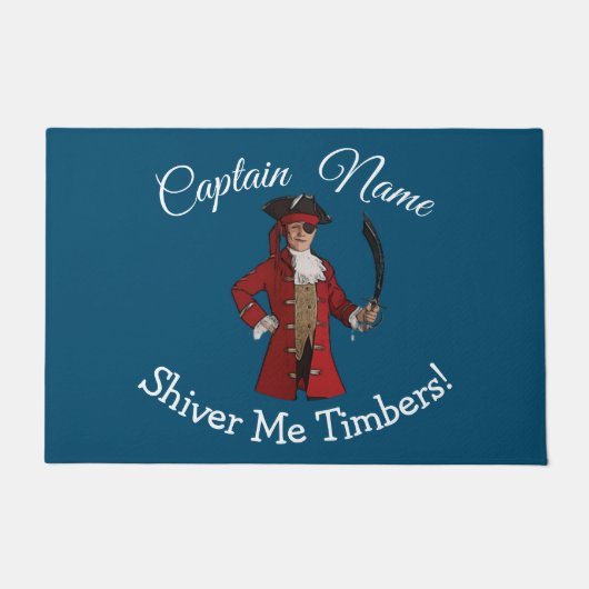 Navy Boy Pirate Doormat Deurmat (Voorkant)