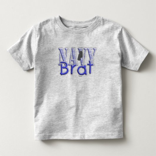 Navy Brat blue Kinder Shirts (Voorkant)