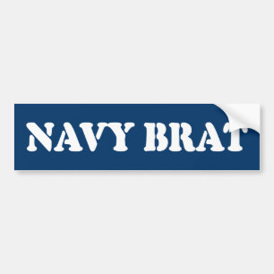 NAVY BRAT BUMPERSTICKER