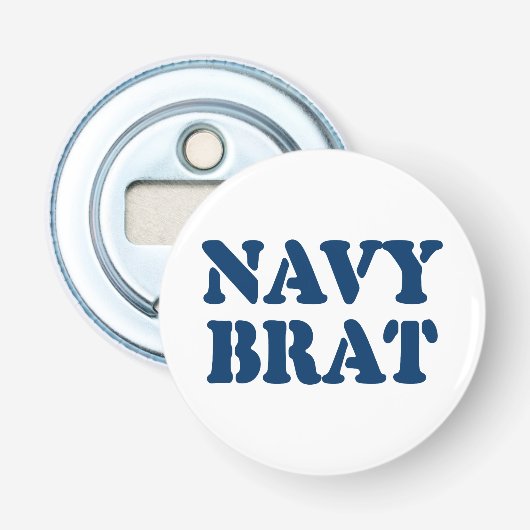 NAVY BRAT BUTTON FLESOPENER (Voorkant)