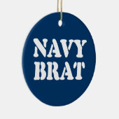 NAVY BRAT KERAMISCH ORNAMENT (Rechts)