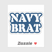 NAVY BRAT STICKER (Vel)