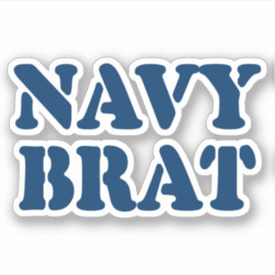 NAVY BRAT STICKER