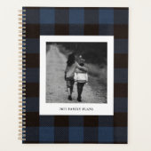 Navy Buffalo Plaid and Photo (Devant)