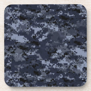 Navy Camouflage Beverage Onderzetter