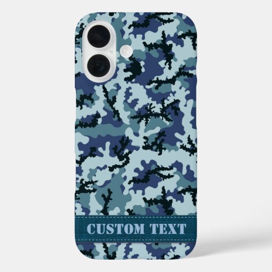 Navy Camouflage Case-Mate iPhone Case (Achterkant)