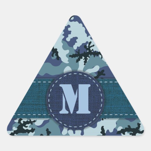 Navy camouflage driehoek sticker (Voorkant)